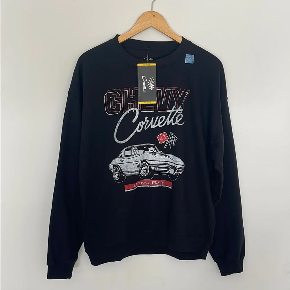 Women's Licensed Chevy Corvette Crewneck Sweatshirt Size M